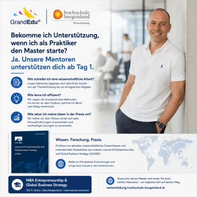 Bild: Vom Praktiker zur Führungspersönlichkeit: GrandEdu setzt im MBA auf Mentoring ab Tag 1