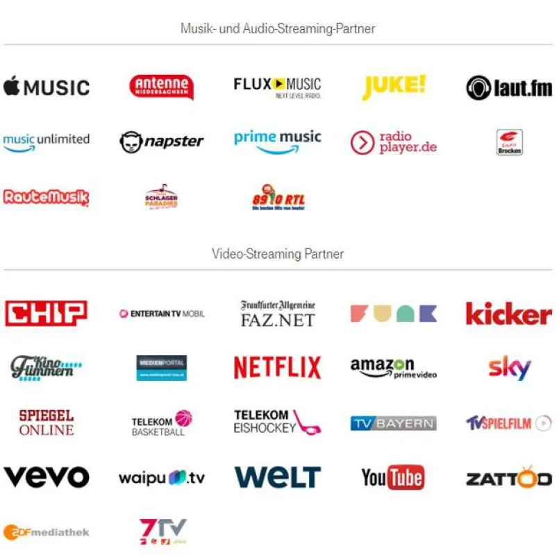 StreamOn Partner der De. Telekom