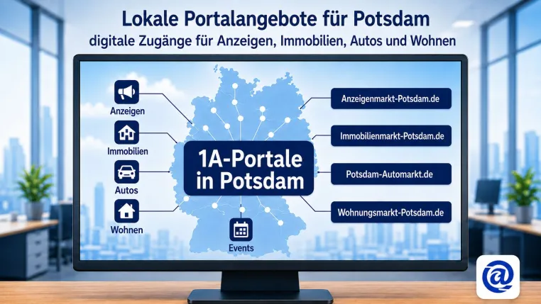Potsdam erhält mit 1A-Portale.de zentrale Einstiege für lokale Angebote und Handel Bild: Potsdam erhält mit 1A-Portale.de zentrale Einstiege für lokale Angebote und Handel