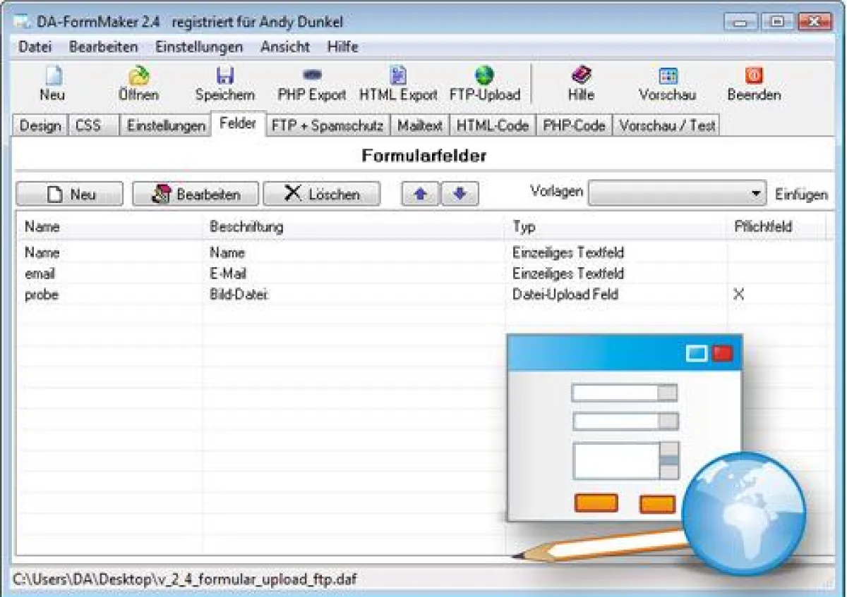 ScreenShot DA-FormMaker