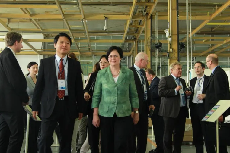 Jebsen empfängt deutsche Delegation unter Leitung der thüringischen Ministerpräsidentin Bild: Jebsen empfängt deutsche Delegation unter Leitung der thüringischen Ministerpräsidentin