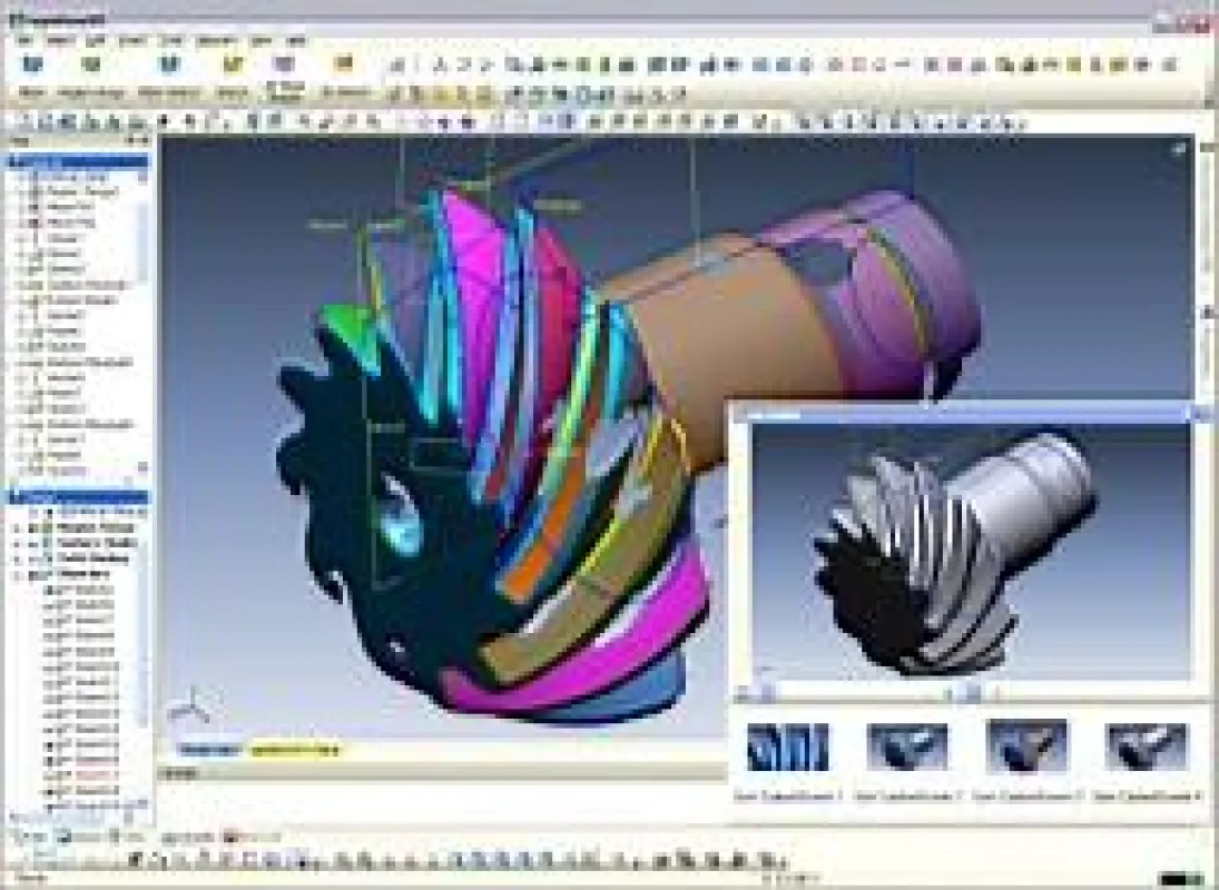 Das Bild zeigt den Einsatz von rapidformXOR im Rekonstruktionsprozess