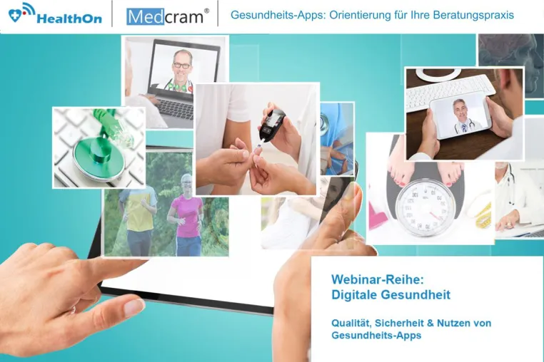 CME-zertifizierte Webinare zu Gesundheits- und Medizin-Apps Bild: CME-zertifizierte Webinare zu Gesundheits- und Medizin-Apps