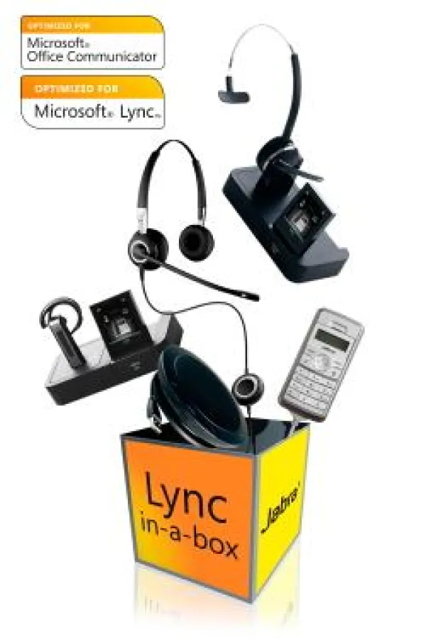 Lync-in-a-box setzt auf Jabra-Headsets.