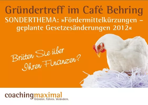 Bild: Bald deutlich weniger Zuschüsse für Existenzgründer? Der Berliner Gründertreff im Café Behring informiert
