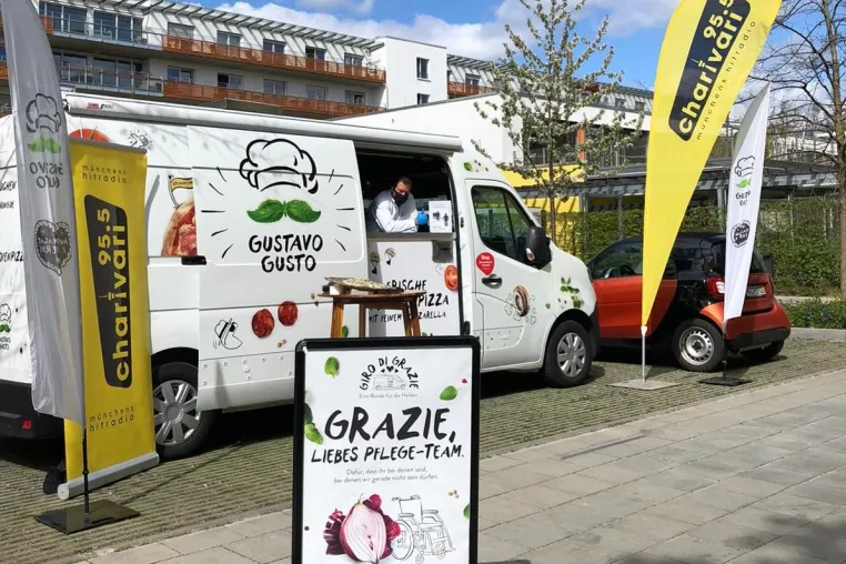 Gustavo Gusto und 95.5 Charivari sagen Danke Bild: Gustavo Gusto und 95.5 Charivari sagen Danke