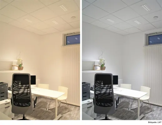 Bild: Moderne Lichtsteuerung in der Arztpraxis