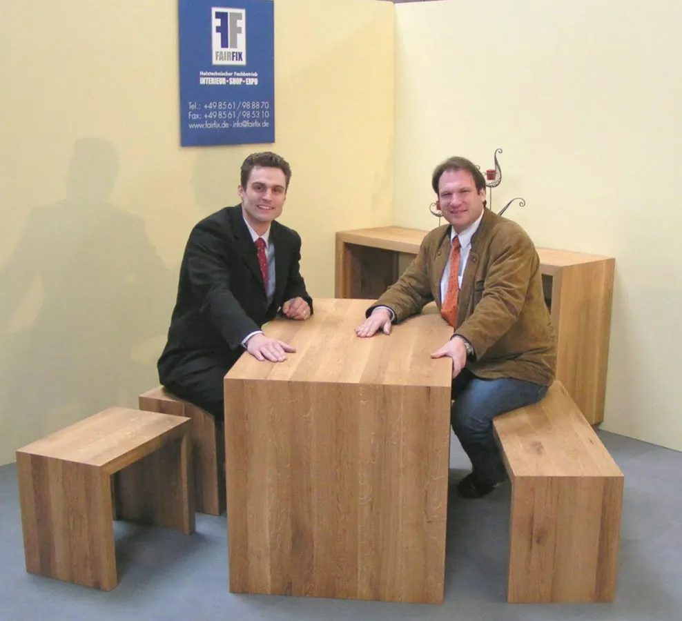 Loft & Lounge: Fairfix-Inhaber Johannes Köberl (l.) und Designer Michael Beck