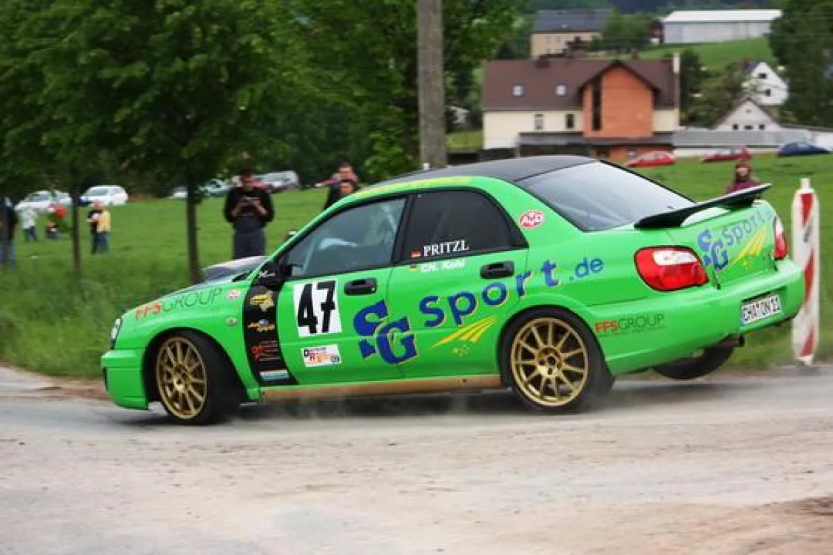 Robert Pritzl bei der AVD Sachsen-Rallye (Bild: D. Neidel)