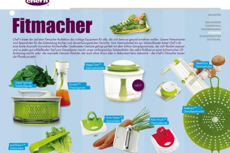 Bild: Die neue Fitmacher Kollektion von Chef’n - so macht gesunde Ernährung Spass