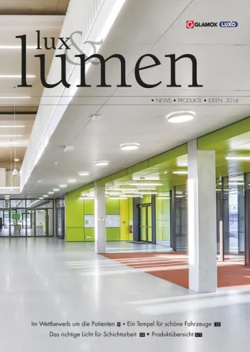 Gesamtkatalog lux & lumen 2016 ist da Bild: Gesamtkatalog lux & lumen 2016 ist da