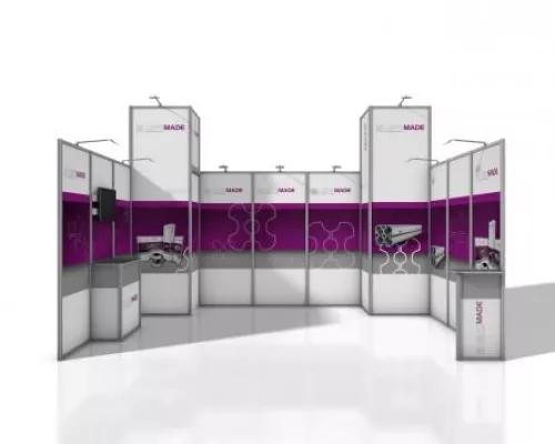 Bild: Stauraumkabinen – Wertvolle Lagerfläche am Messestand