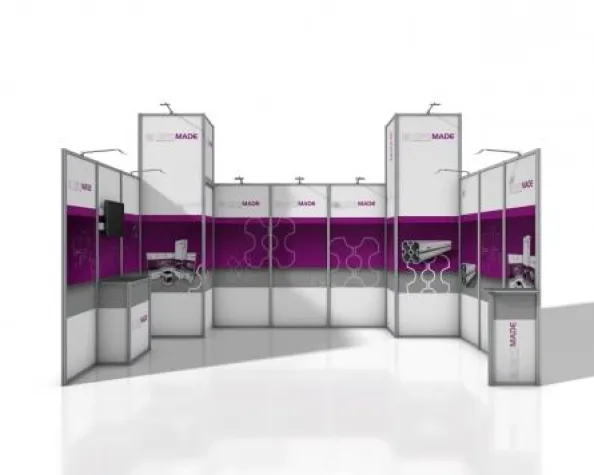 Bild: Stauraumkabinen – Wertvolle Lagerfläche am Messestand