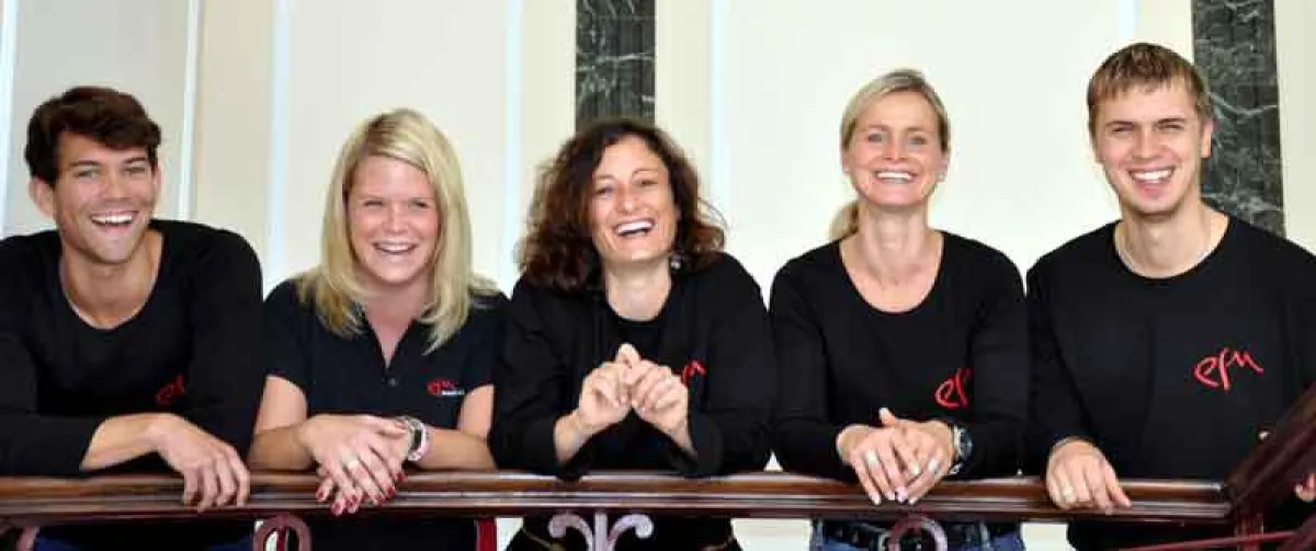 Kevin Rapp, Stephanie Demond, Sophie Leroy, Katja Lichtwaldt und Arthur Budnicki (Foto: EFM)