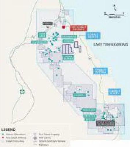 Bild: First Cobalt erweitert seinen Landbesitz durch angrenzende Claims