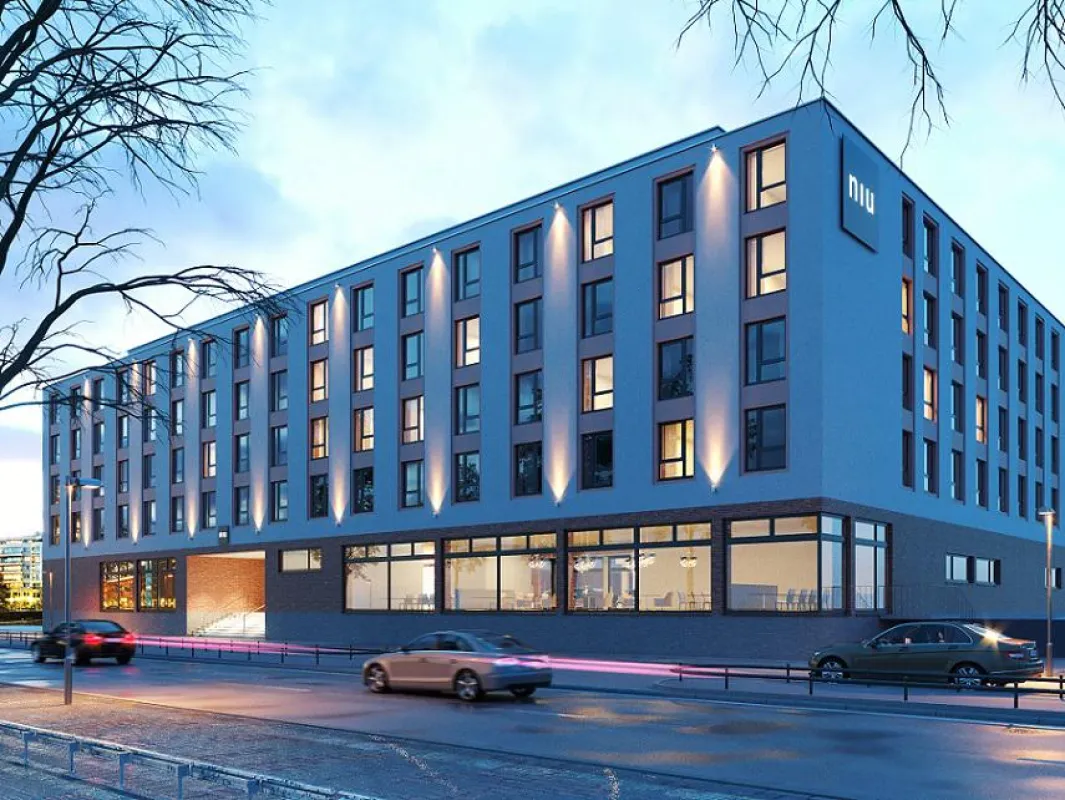 Abbildung: NOVUM Hotel in der Mombacher Straße in Mainz