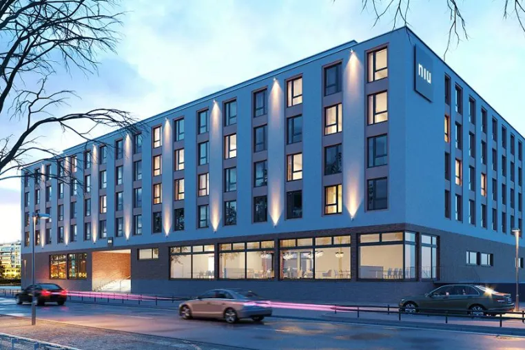 Bild: Baubeginn des NOVUM Hotel in Mainz