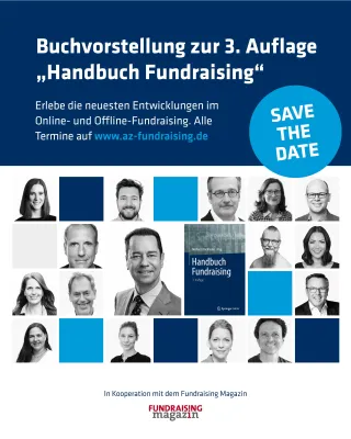 Bild: Vorstellung des neuen Handbuches Fundraising in Berlin, Köln und Zürich