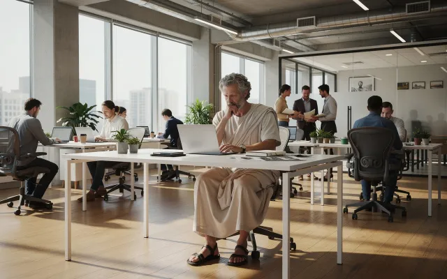 Bild: Seneca im Open Space: Wie Gelassenheit das Chaos zähmt