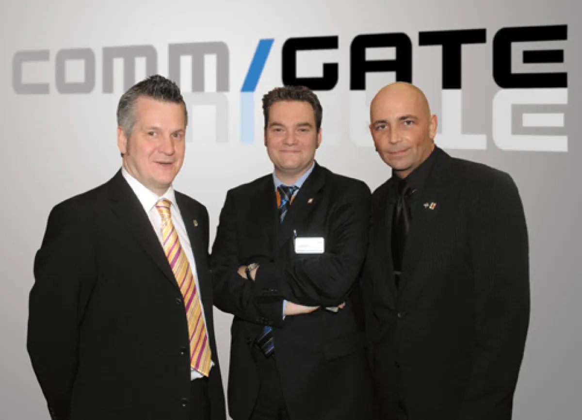 Die Initiatoren des Commgates: Thomas Wythe, Jörg Schmitt, Alexander Dort (v.l.n.r)