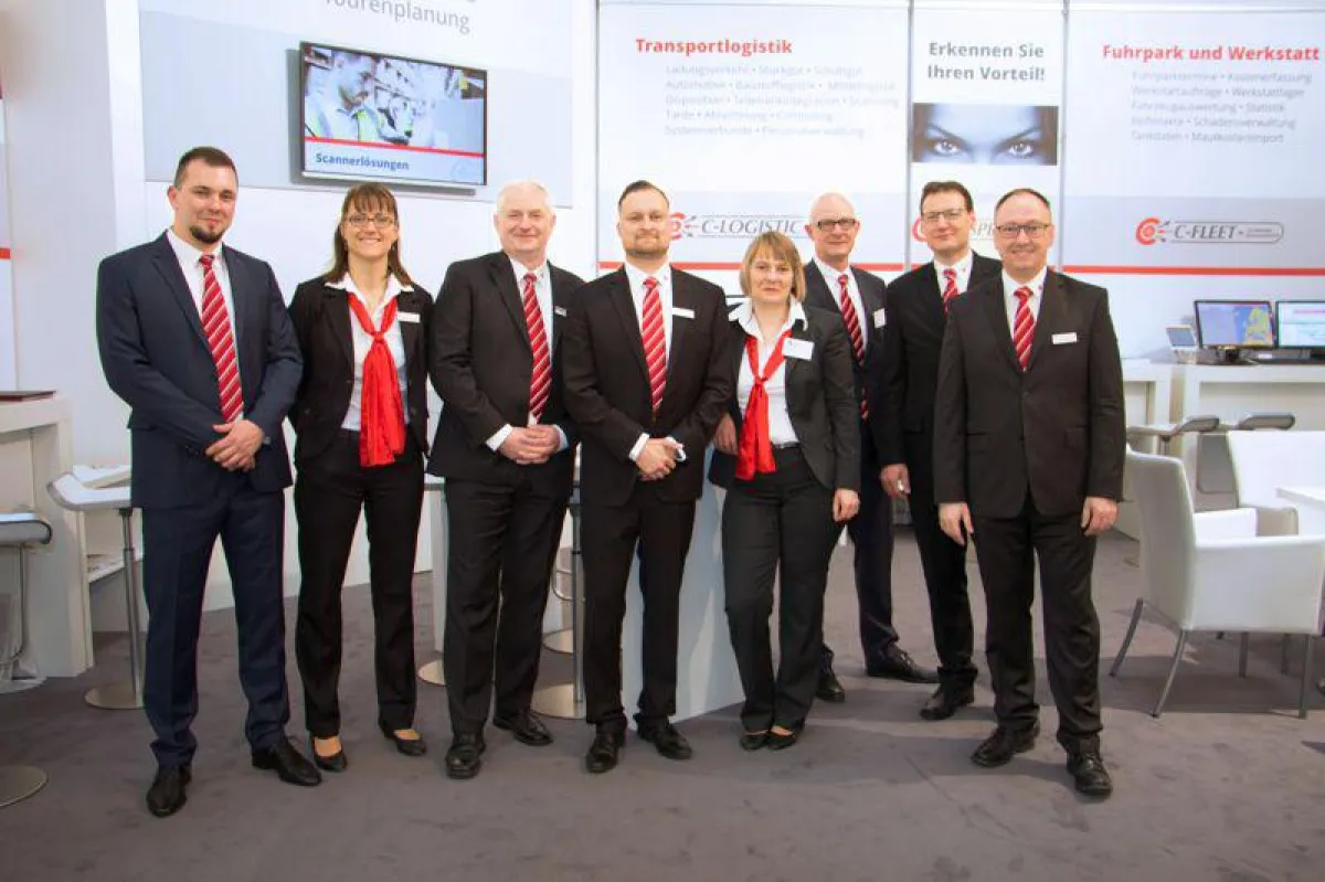 C-Logistic-Messestand auf der transport logistic 2017