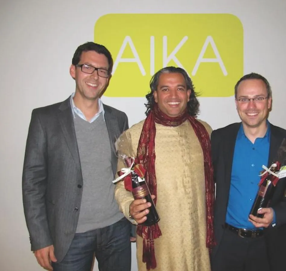 Henning Schürig (MOSAIQ MEDIA) und Sanjay Sauldie (Europäisches Marketing Institut) (v.r.) referierten u. a. beim AIKA-Thementag