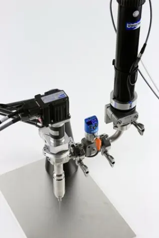 Bild: Kartuschenauspressung und Eingangsdruck-Überwachung