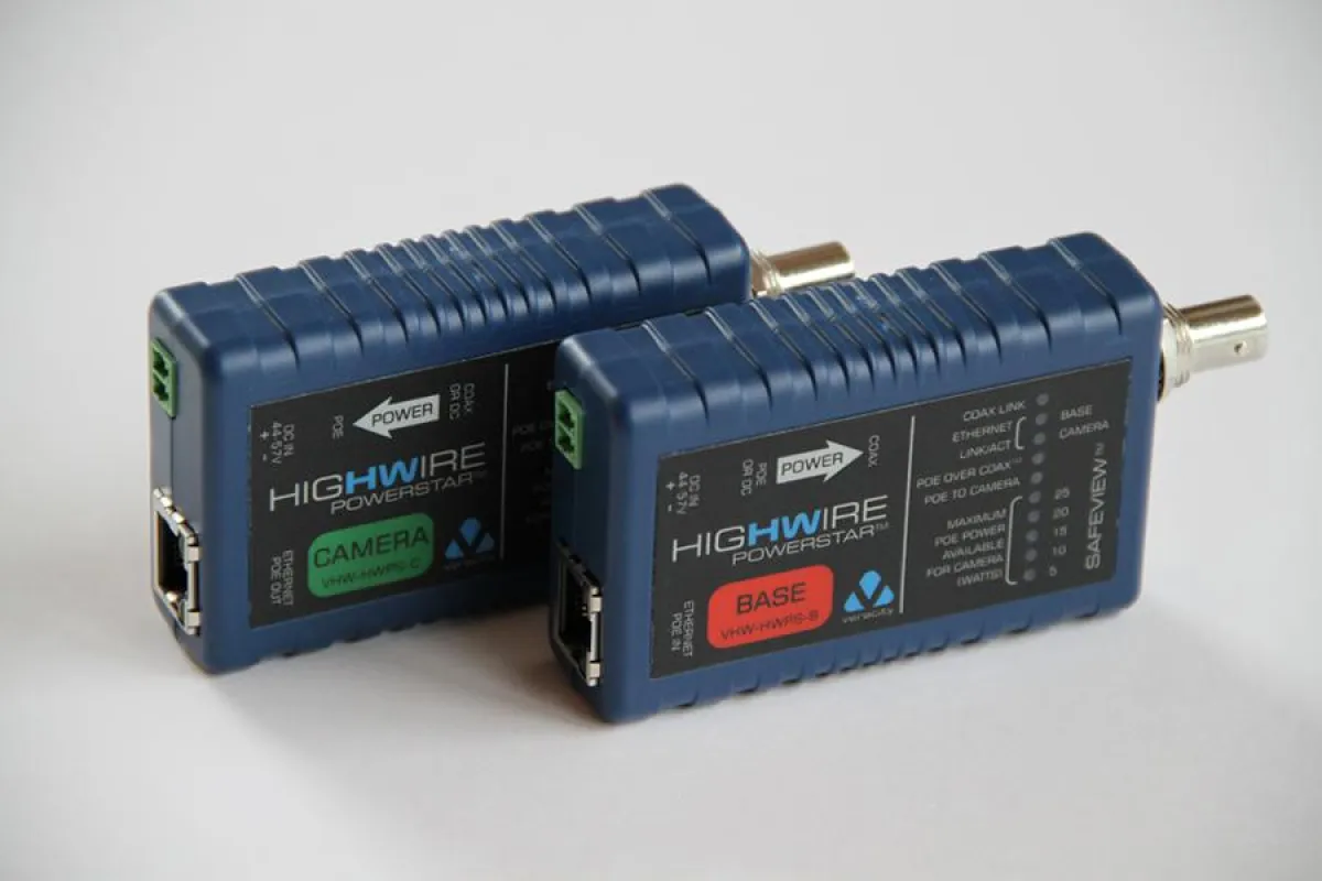 Veracity HIGHWIRE POWERSTAR - IP & PoE über Koax - Adapter