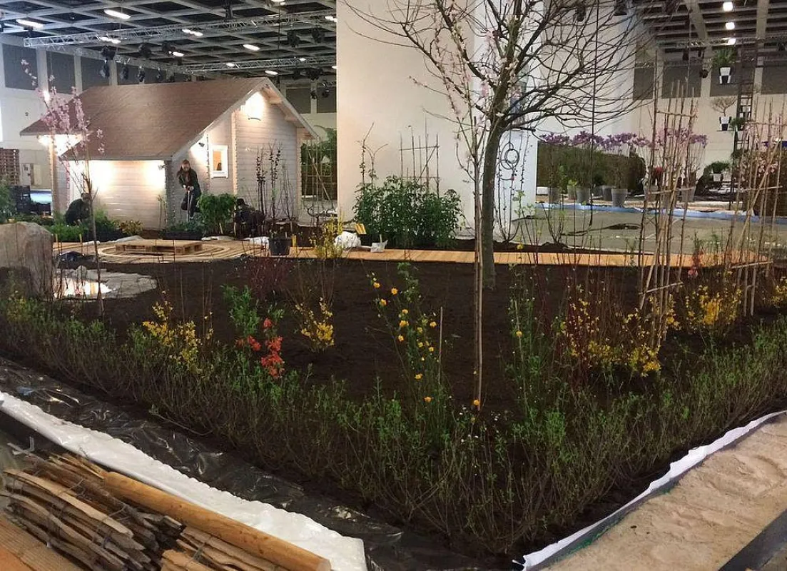 In der Blumenhalle entsteht das Kleingartenparadies der Berliner Gartenfreunde