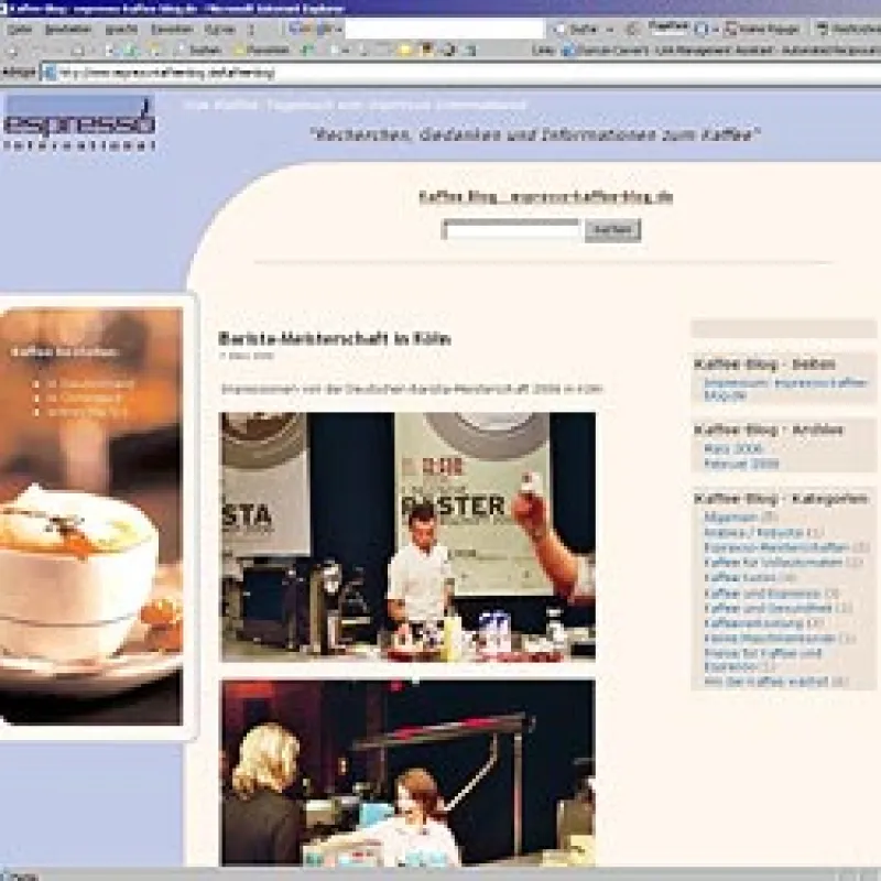 Diskussionsplattform: www.espresso-kaffee-blog.de