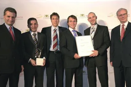 TRANSPOREON Gruppe erhält "Landespreis für junge Unternehmen 2006" Bild: TRANSPOREON Gruppe erhält "Landespreis für junge Unternehmen 2006"