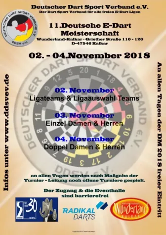 Bild: 11.Deutsche E-Dart Meisterschaft