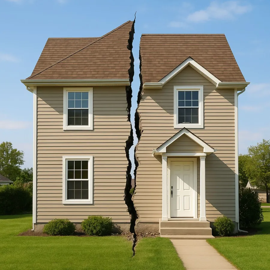 Wenn Eigentum spaltet (© Blumenauer (KI))