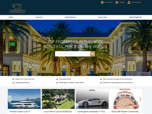Bild: Herando sicher: Erfahrung und Seriosität sind der Schlüssel zum Erfolg für digitale Luxusplattformen