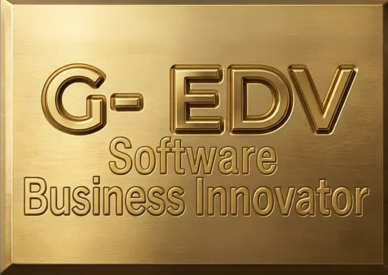 Bild: Auszeichnung für digitale Innovation im Schulbereich: G-EDV erhält die Auszeichnung „Business Innovator“