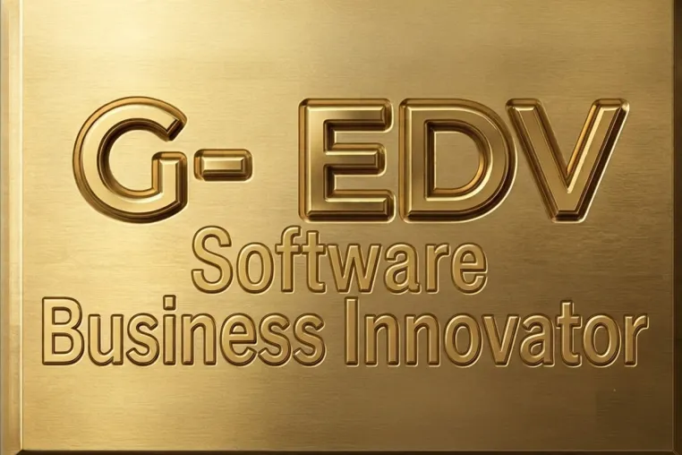 Bild: Auszeichnung für digitale Innovation im Schulbereich: G-EDV erhält die Auszeichnung „Business Innovator“