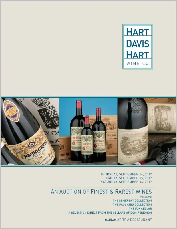 Hart Davis Hart Weinauktion 16 September 2017 Ergebnisse Wine-Stocks