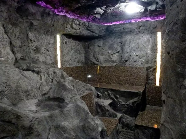 Sauna aus Stein Bild: Sauna aus Stein