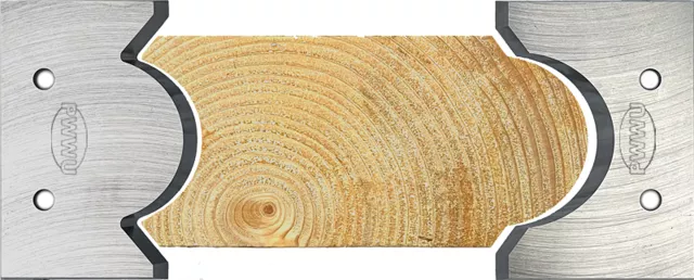 Bild: Sonderprofilwerkzeuge für Sauna Fass Daube