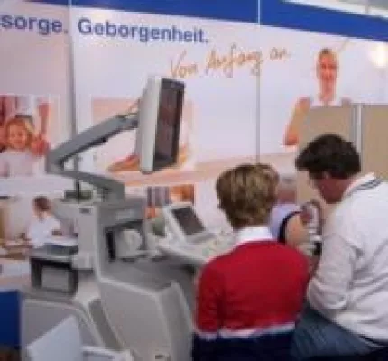 Bild: Schwangeren-Ultraschall in 4-D zum Mitnehmen auf DVD - Albertinen-Geburtszentrum auf der BABYWELT 2006