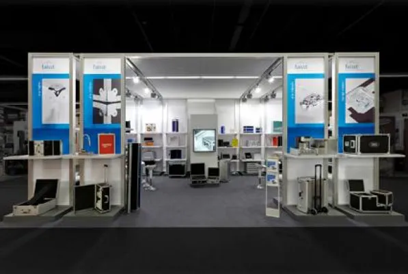 Bild: Der neue faisst Messestand jetzt auch online besuchbar