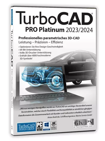 Bild: GK-Planungssoftware und IMSI/Design kündigen TurboCAD 2023/2024 an