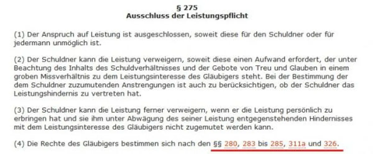 Die rot unterstrichenen Rechte dürfen in den AGB nicht verschwiegen werden.