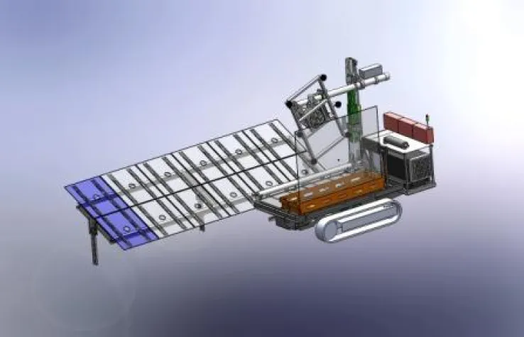 Gehrlicher Transport- und Montagesystem für Großmodule Bild: Gehrlicher Transport- und Montagesystem für Großmodule