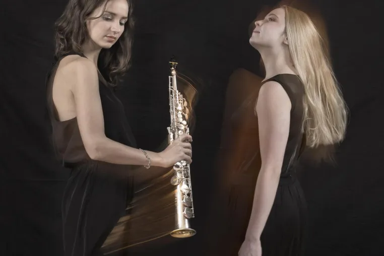 Bild: Video-Livestream-Konzert mit Asya Fateyeva, Saxophon und Valeriya Myrosh, Klavier