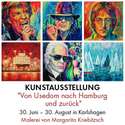 Bild: Kunstausstellung von Margarita Kriebitzsch "Von Usedom nach Hamburg und zurück"