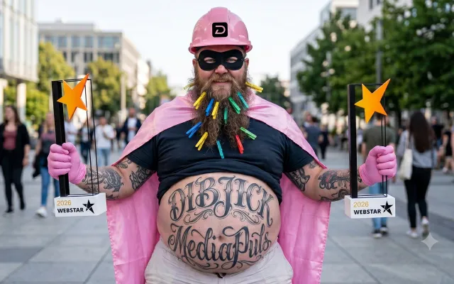 Bild: Weitere Auszeichnungen für DIBJICK MediaPuls! Agentur zweifach mit dem Webstar Award 2026 prämiert.