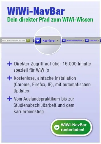 Der direkte Pfad zum WiWi-Wissen Bild: Der direkte Pfad zum WiWi-Wissen