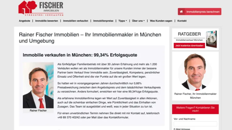 Rainer Fischer Immobilien - Ihr Immobilienexperte für München mit Erfahrung und Vertrauen Bild: Rainer Fischer Immobilien - Ihr Immobilienexperte für München mit Erfahrung und Vertrauen