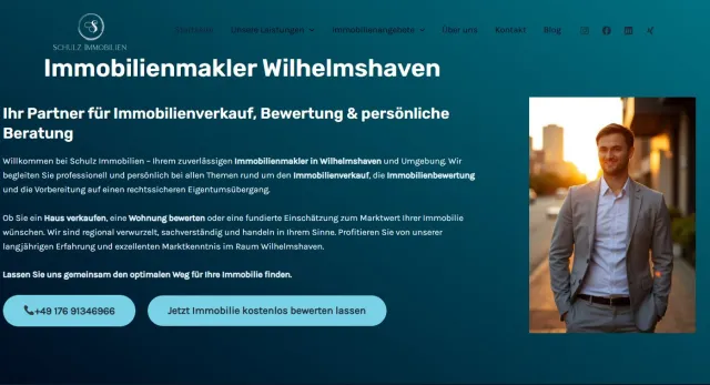 Schulz Immobilien startet neue Informationsplattform „ImmobilienWilhelmshaven.de“ Bild: Schulz Immobilien startet neue Informationsplattform „ImmobilienWilhelmshaven.de“